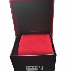 NEW Cruise Club Men's Solid Red Tie in Box